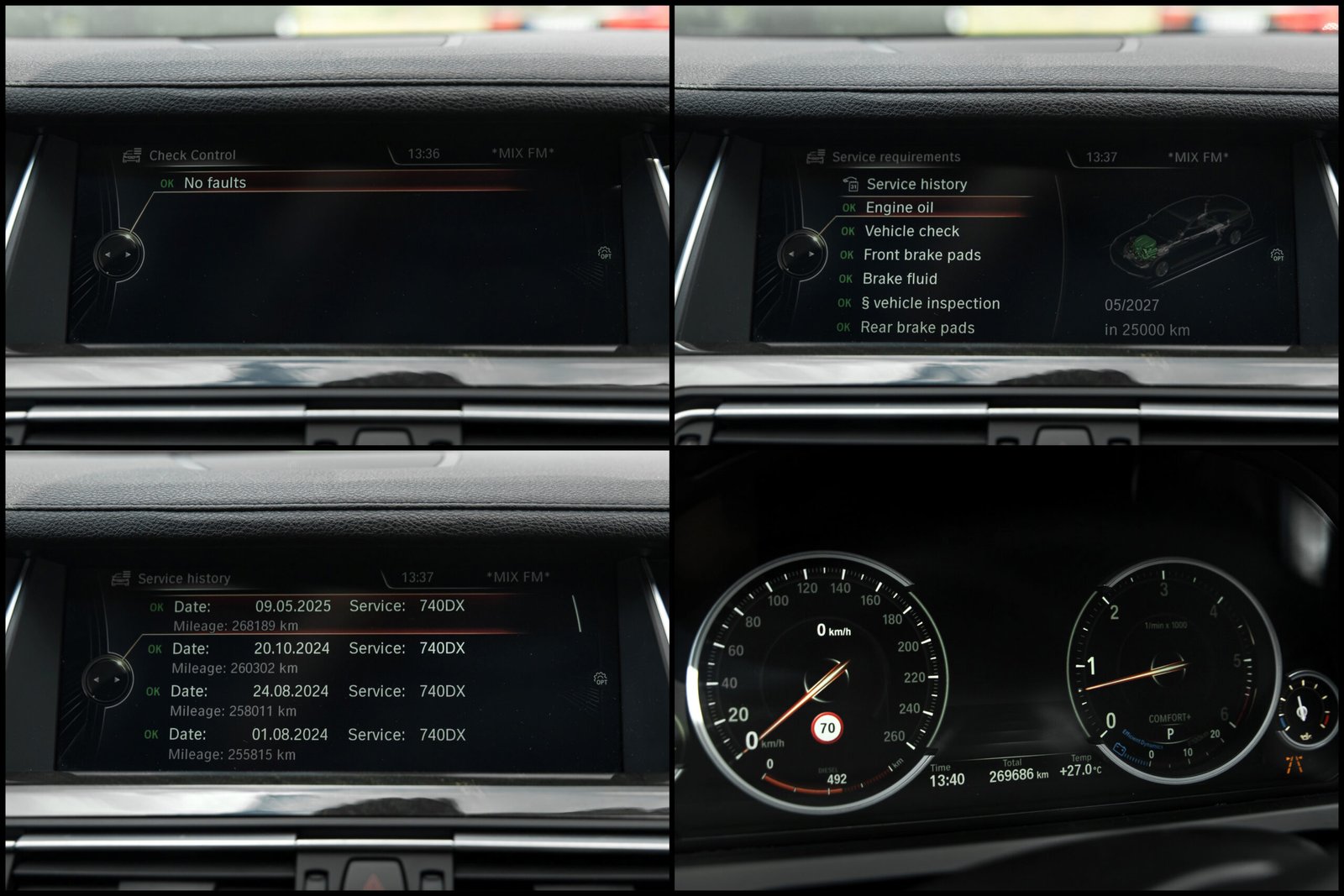 BMW 740D 3.0D 230KW 40D M-SPORTPAKET FACELIFT full