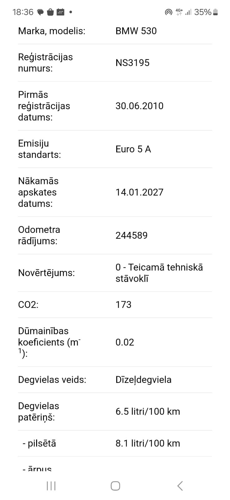 
								BMW GT 530D 180KW full									